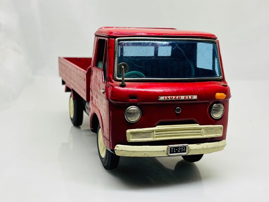 モ*ガ様 萬代屋バンダイBC当時物ブリキ☆いすゞ初代エルフ1962年発売美