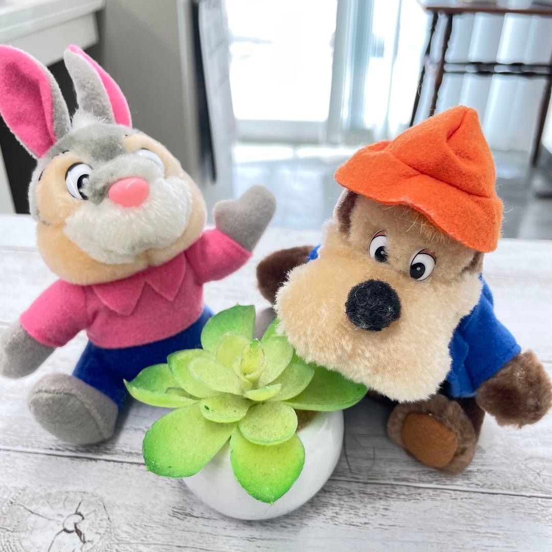 レトロ うさぎどん くまどん スプラッシュマウンテン 2個セット ぬいば