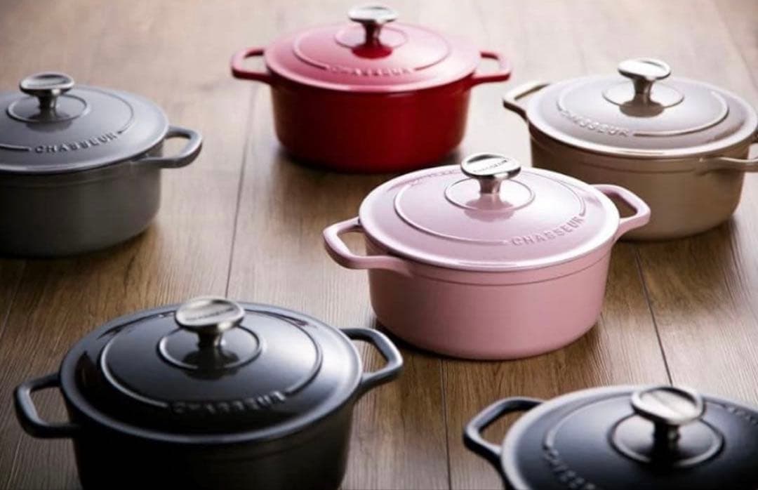 新品　CHASSEUR サブライム ラウンドキャセロール　24cm 両手鍋