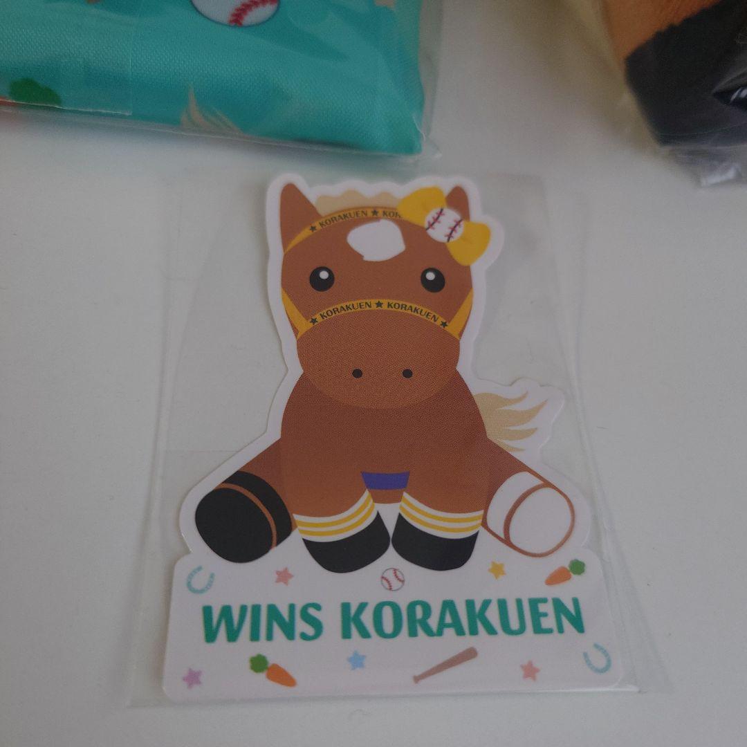 WINS後楽園 限定 アイドルホース ぬいぐるみ エコバッグ JRA ウインズ