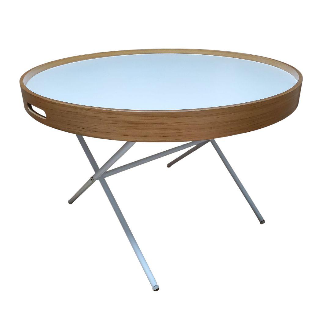 【美品】関家具 STビト サイドテーブル 60cm ナチュラル