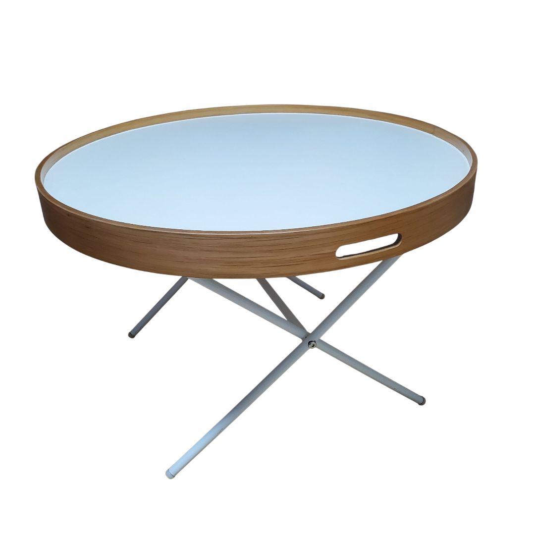 【美品】関家具 STビト サイドテーブル 60cm ナチュラル