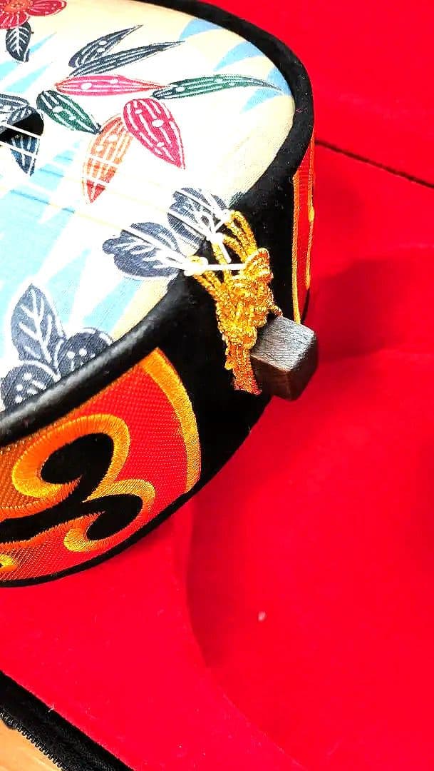 人工革 デザイン三線 美品