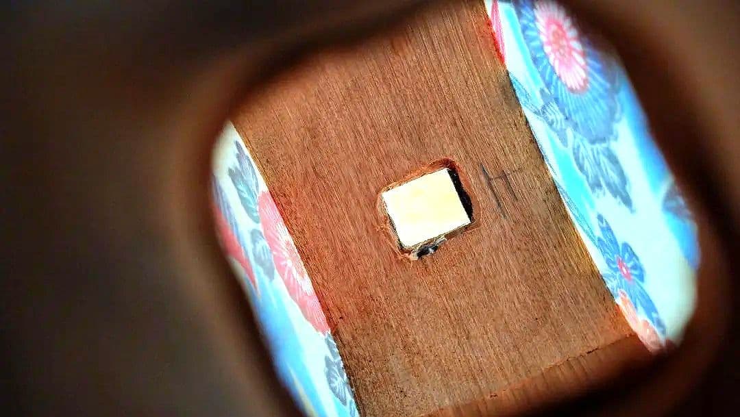 人工革 デザイン三線 美品