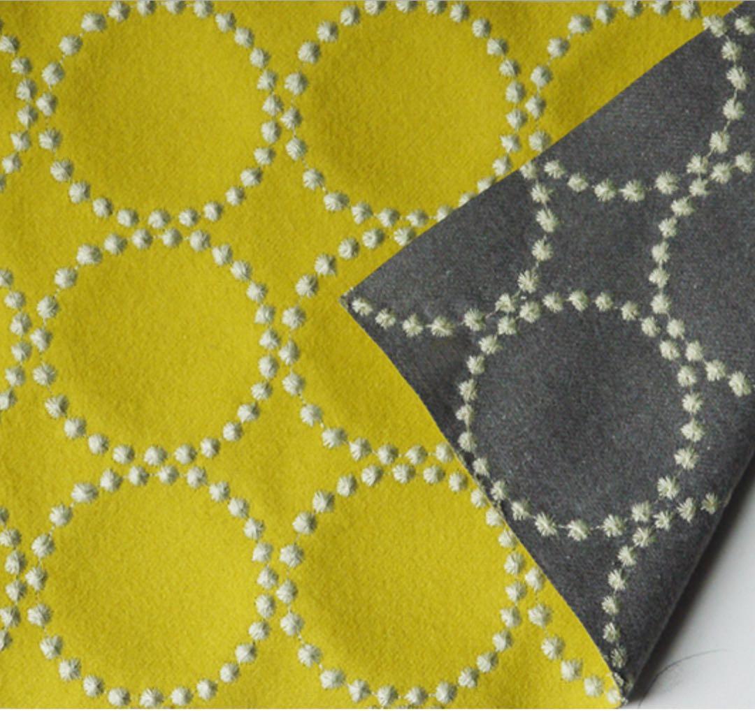 ミナペルホネン スツール タンバリン 細脚 【イエロー/グレー】 オットマン