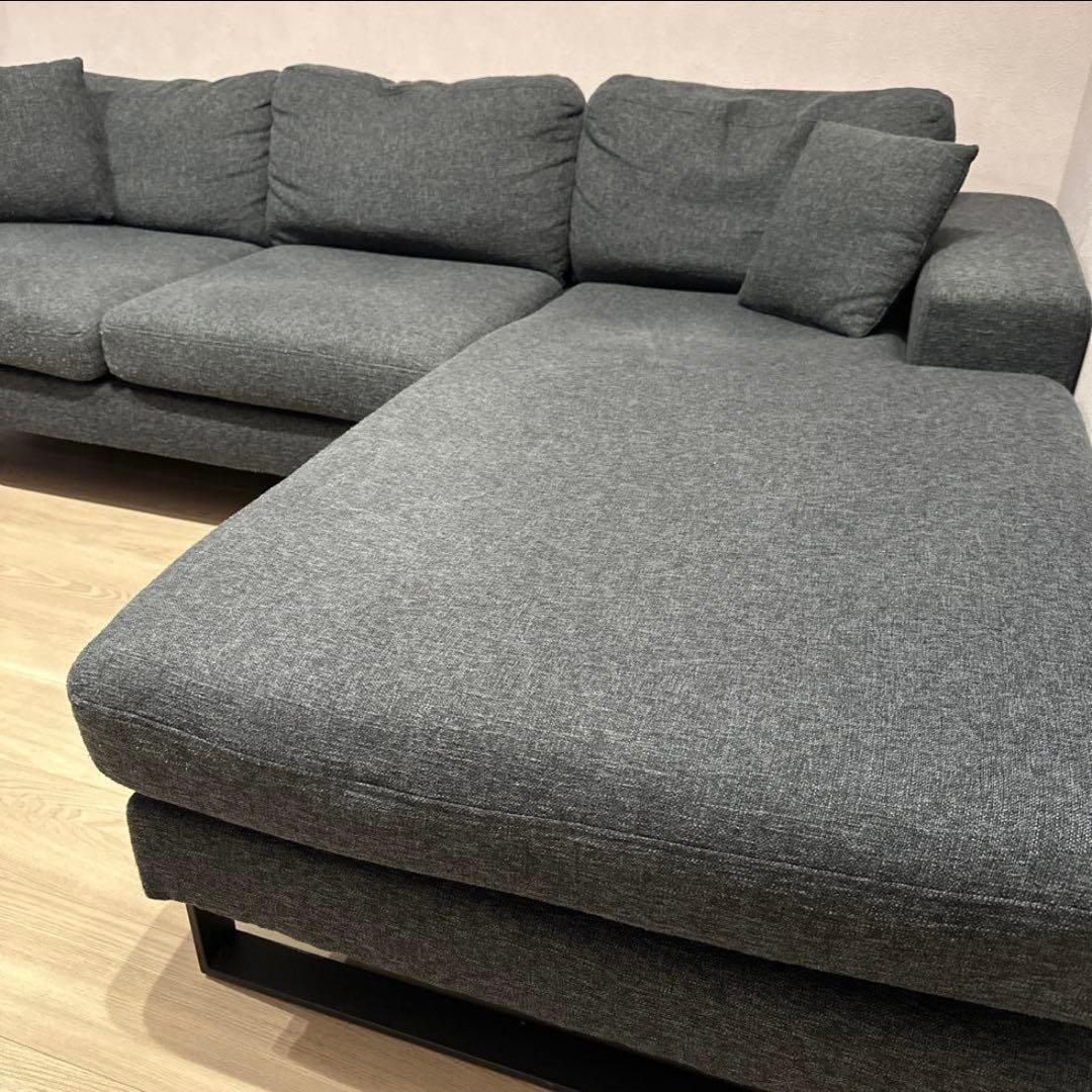 ダークグレー コーナーソファ