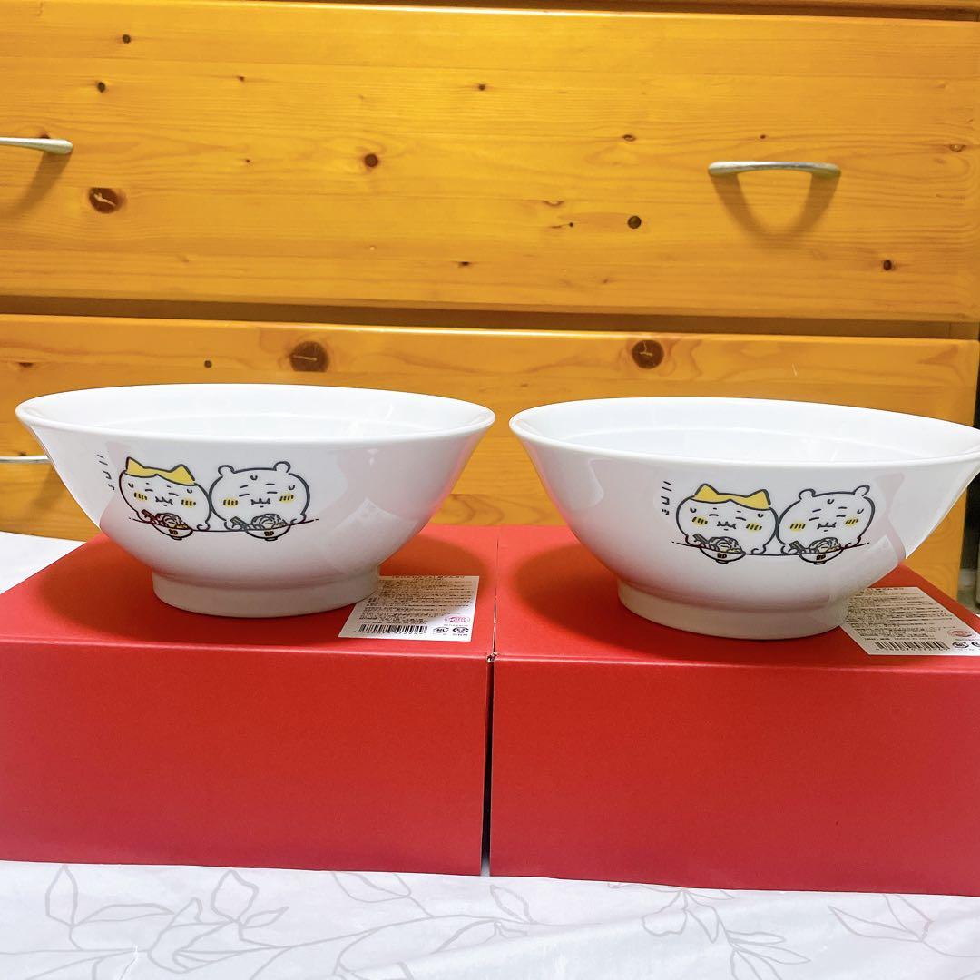 【希少】　ちいかわ 郎どんぶり ちいかわカフェ限定　ハチワレ　鎧さん　セット