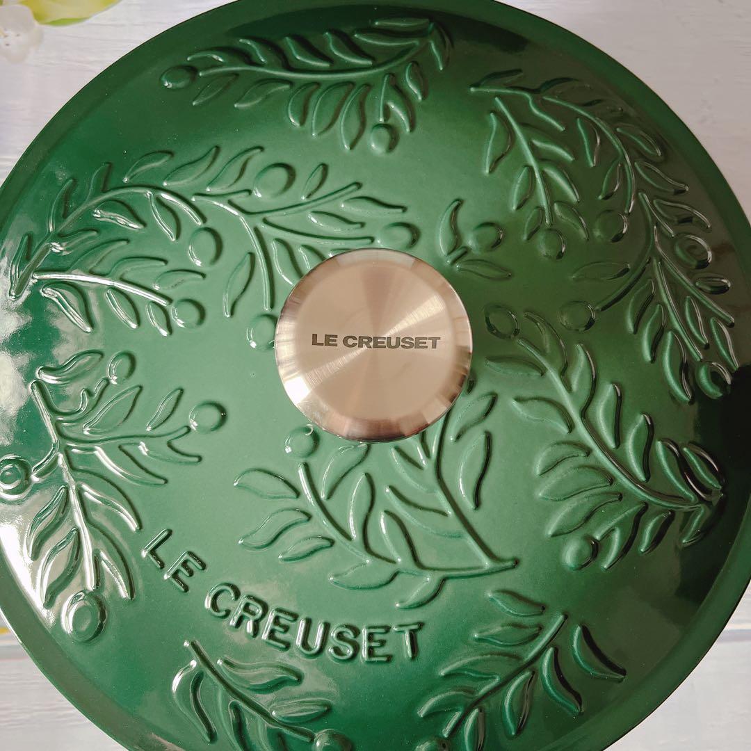 ♡ルクルーゼ マルミット オリーブブランチレリーフ アーティチョーク