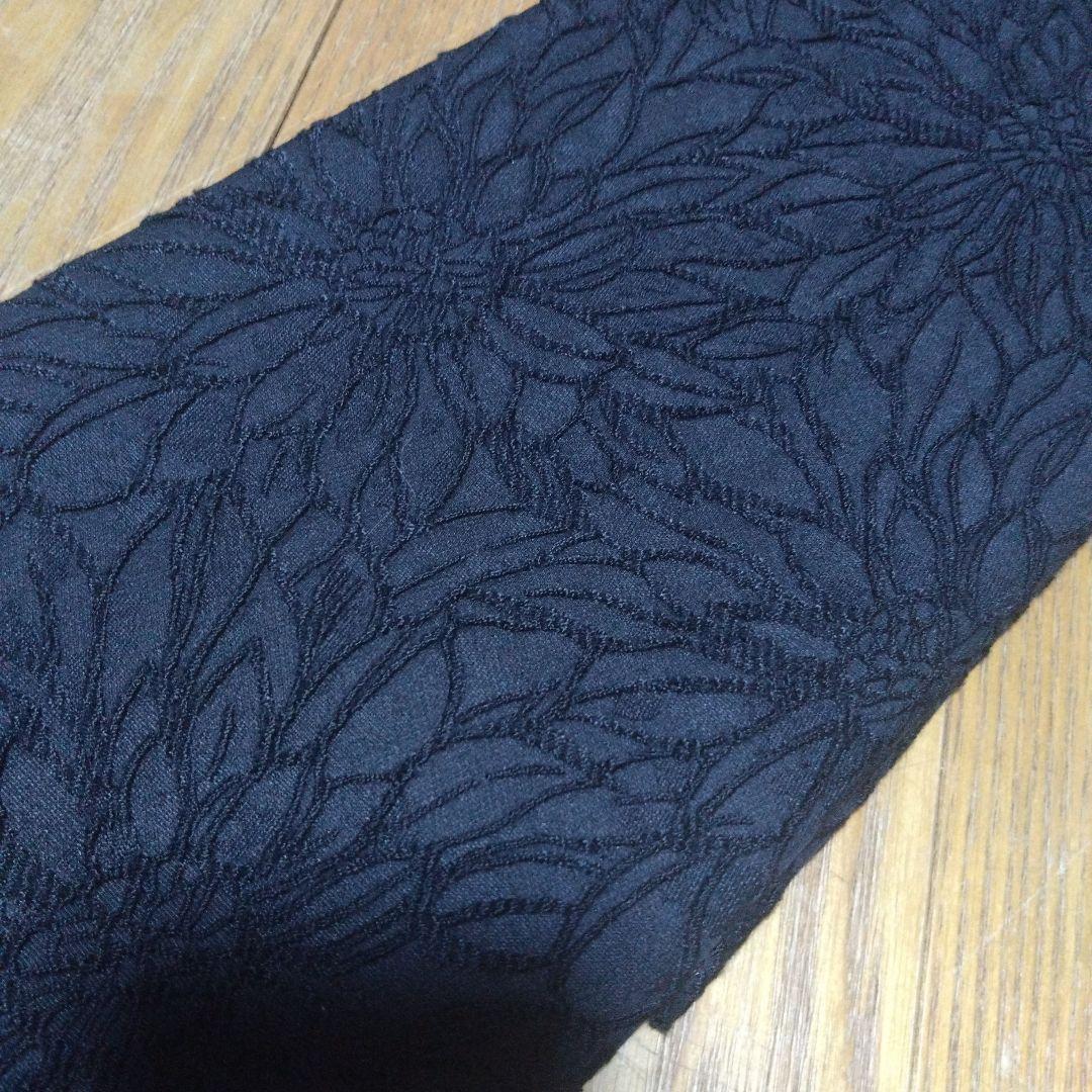 美品★七歳★モダン★黒レース作り帯