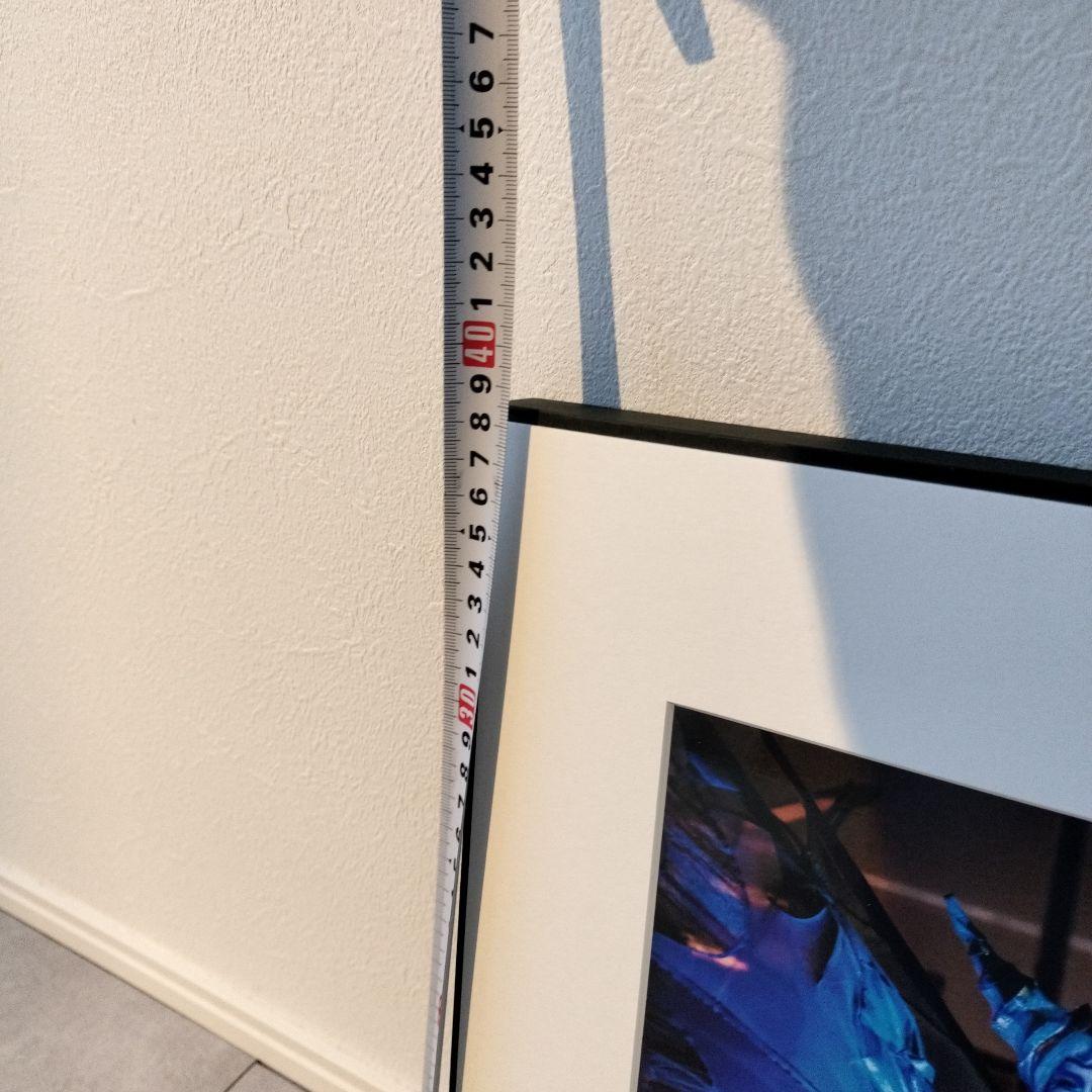 額装 写真作品 アートパネル ブルー系 幻想的 インテリア