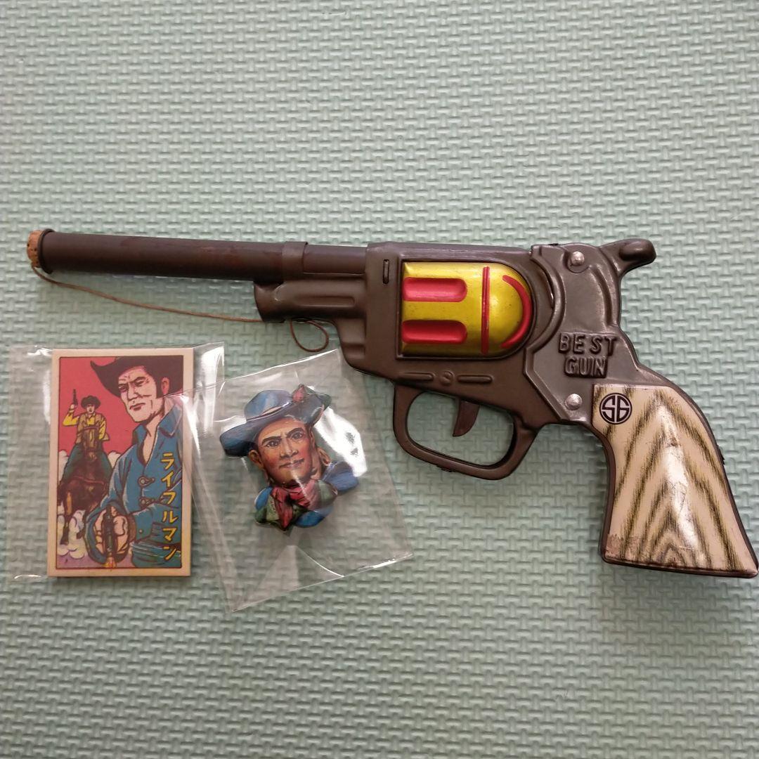 昭和レトロ 30年代 ブリキ製コルク銃 - メルカリ