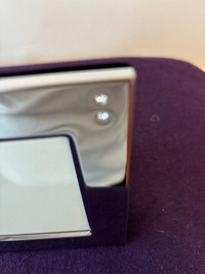 Swarovski フォトフレーム ハート型クリスタル付き