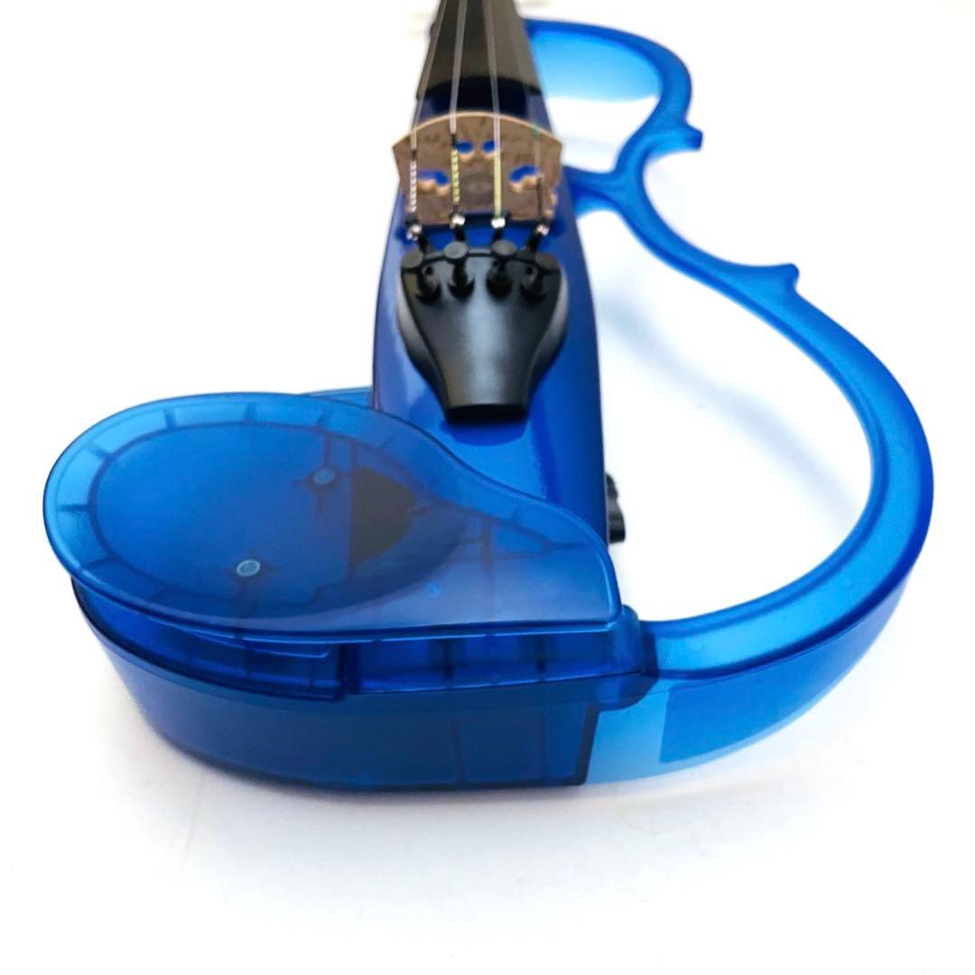 美品】YAMAHA サイレントバイオリン SV-110 スケルトンブルー - メルカリ