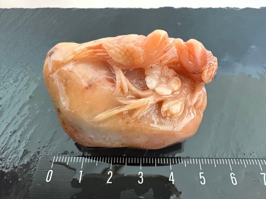 喜鹊连枝】ラオス石 鳥 篆刻 印材 落款 遊印 雅号 書道の通販