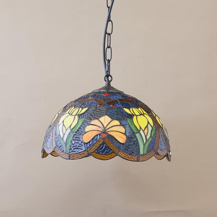 アンティーク調 ティファニーライト ステンドグラス風 ペンダントランプ
