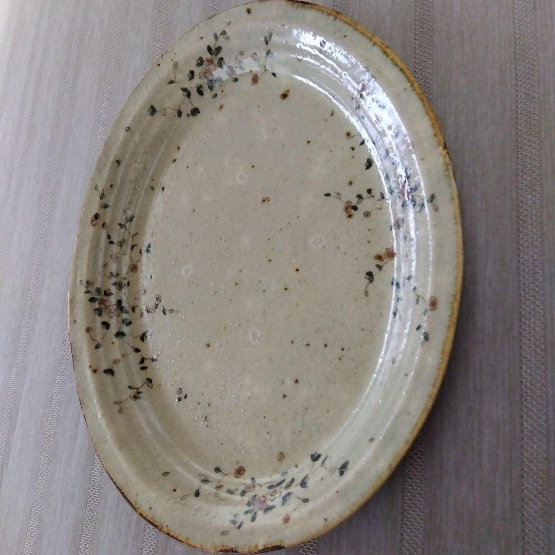 市野吉記さん　コウホ窯　シノワズリ　楕円大皿　新品未使用