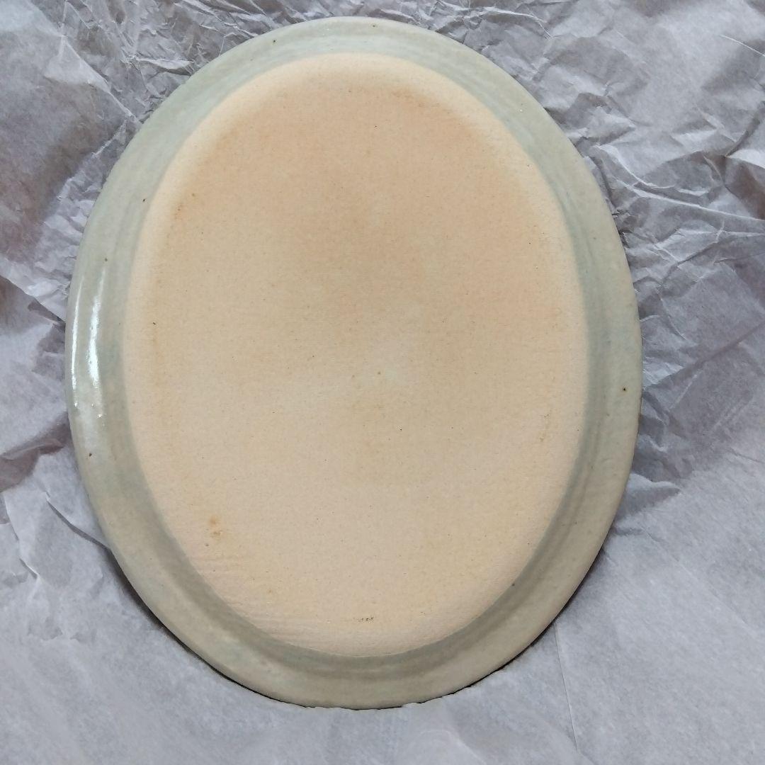 市野吉記さん　コウホ窯　シノワズリ　楕円大皿　新品未使用