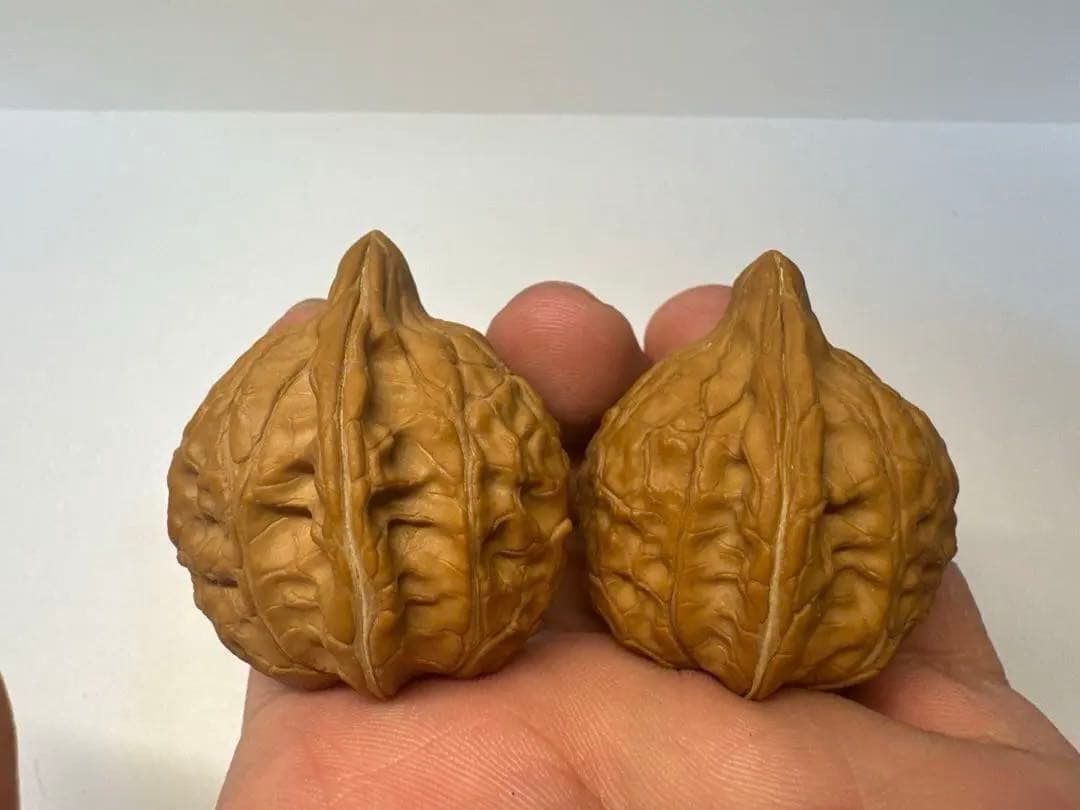 希少文玩核桃 亀甲紋