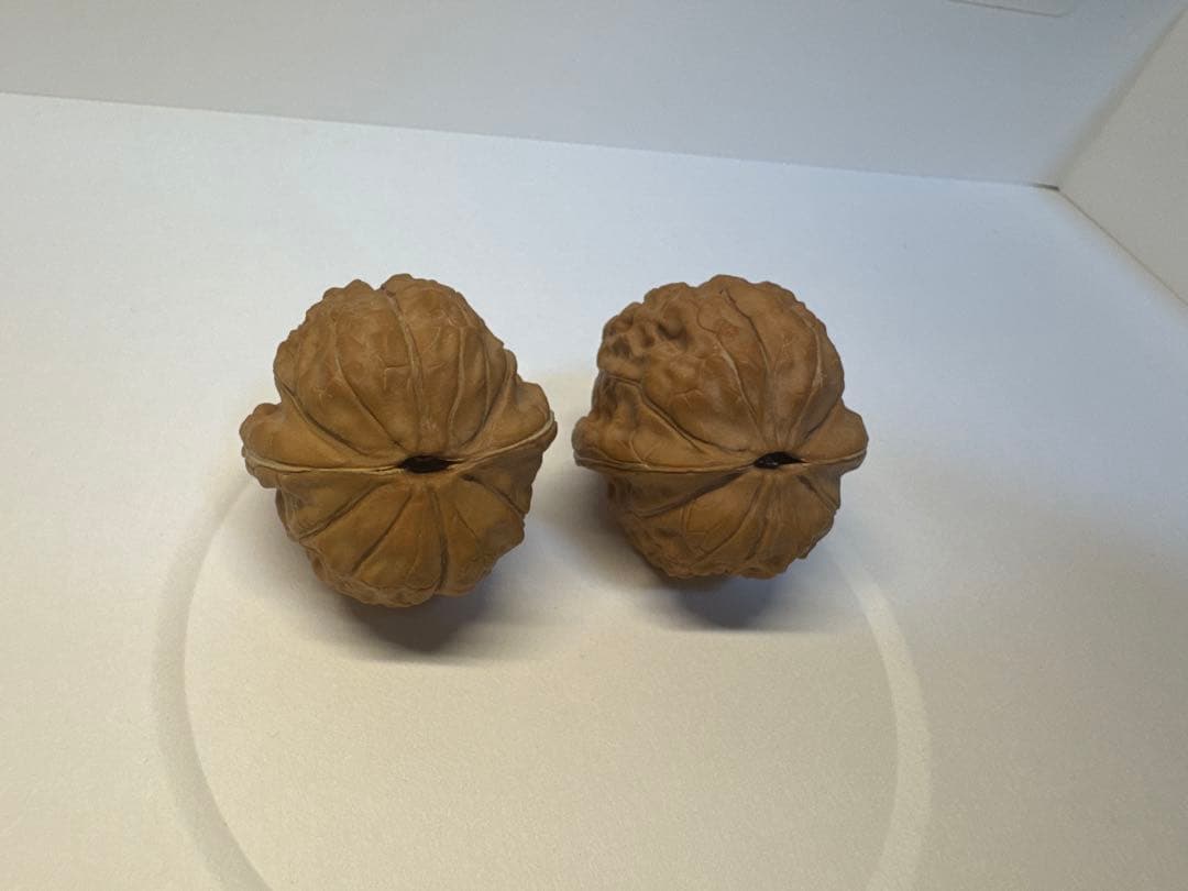 希少文玩核桃 亀甲紋