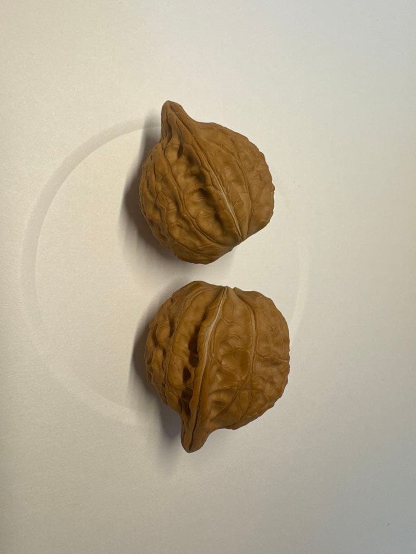 希少文玩核桃 亀甲紋