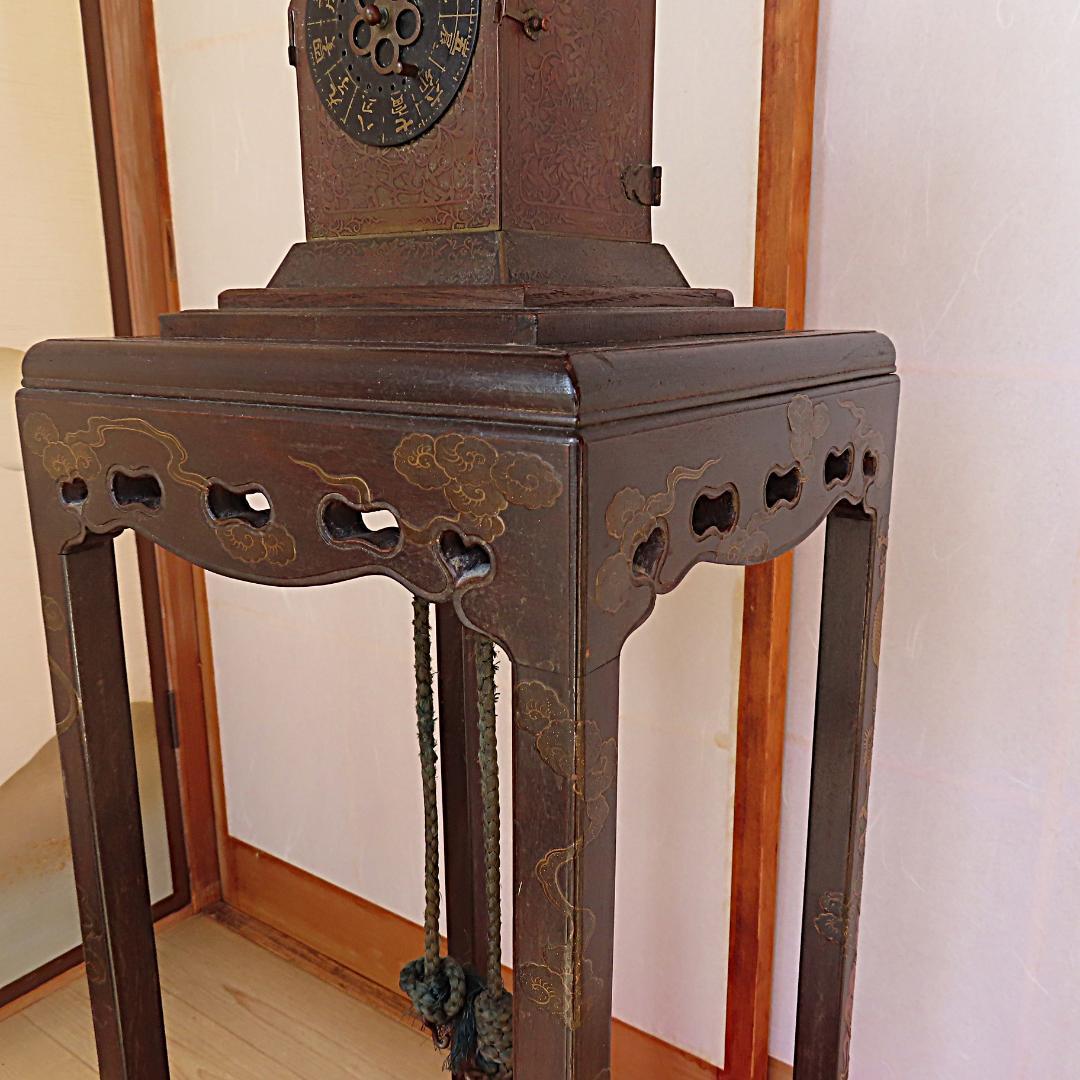 江戸中期　大名時計　【稼働品】