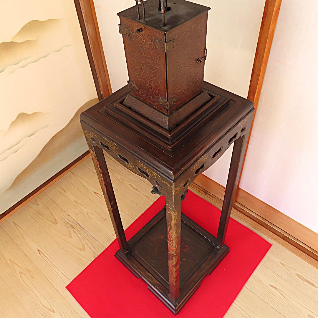 江戸中期　大名時計　【稼働品】