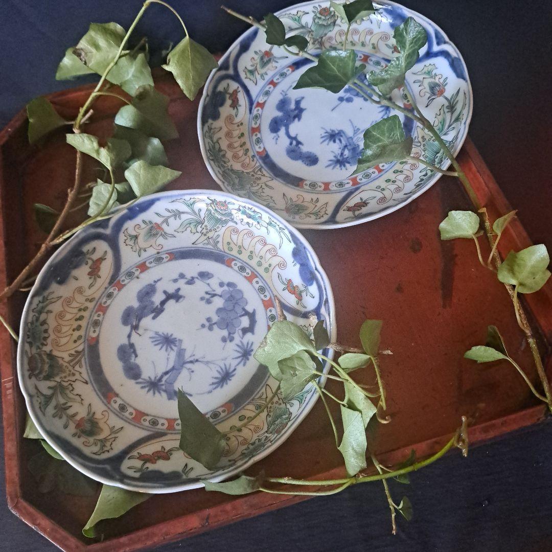 high level 渦福(うずふく)の満足感！ 」古伊万里皿 3客セット 骨