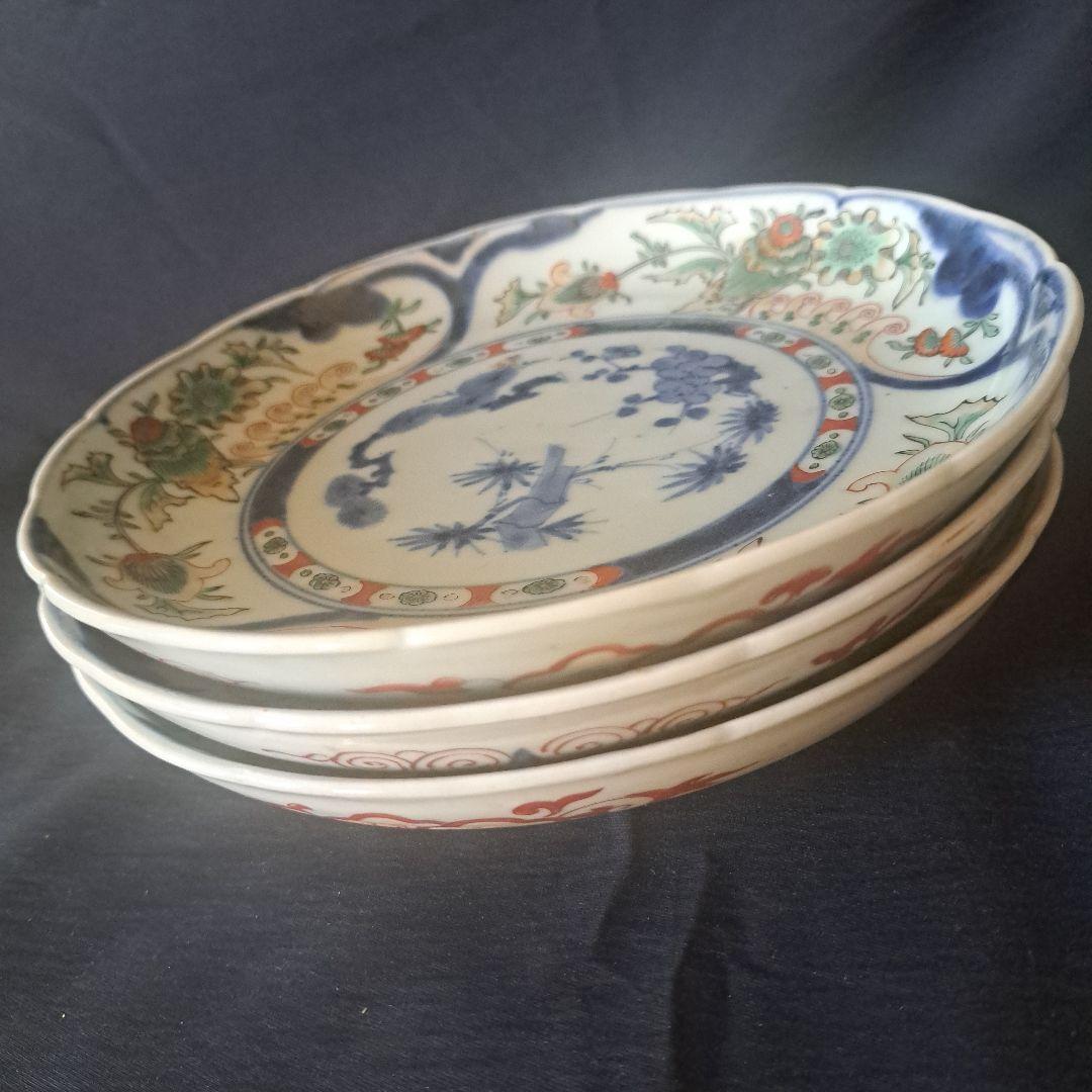 high level 渦福(うずふく)の満足感！ 」古伊万里皿 3客セット 骨