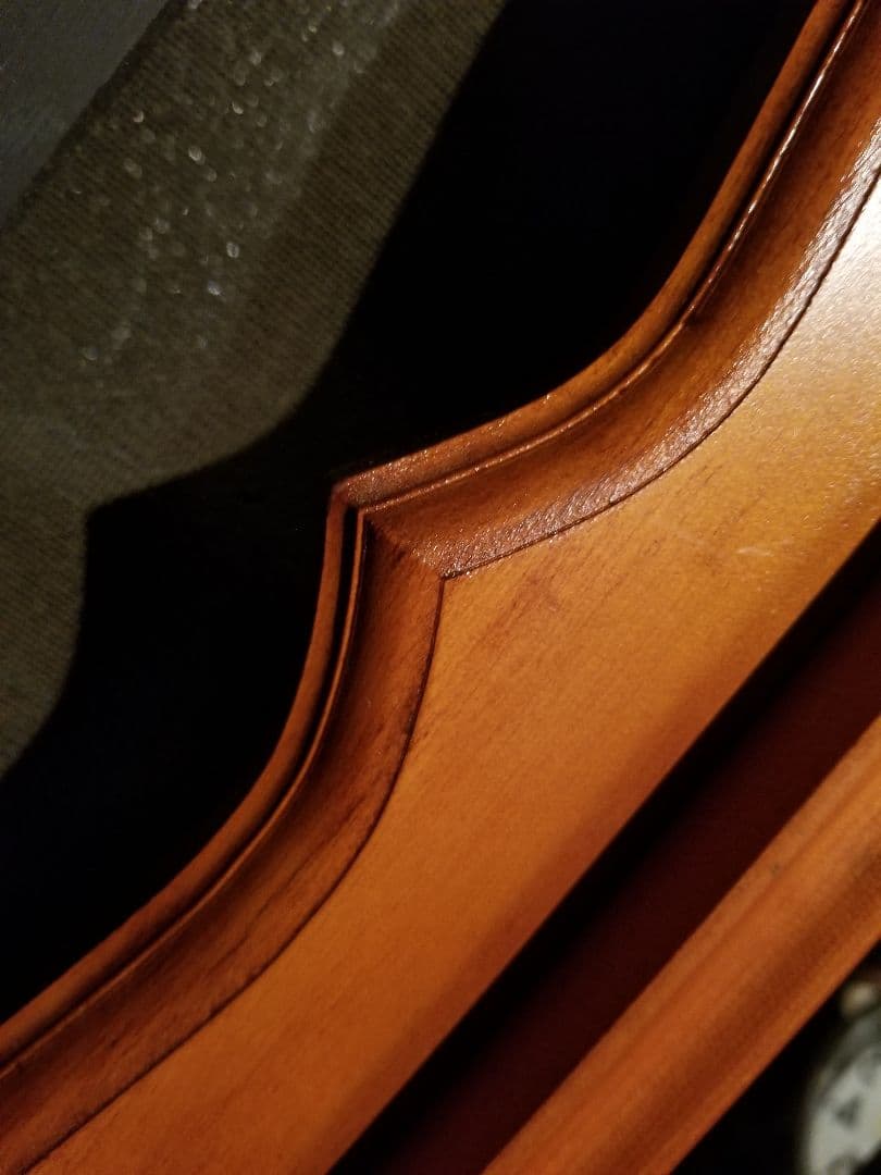 レア　ヴィンテージ　ゴシック　コロニアル　トラッド　デザイン　ウッド　ミラー