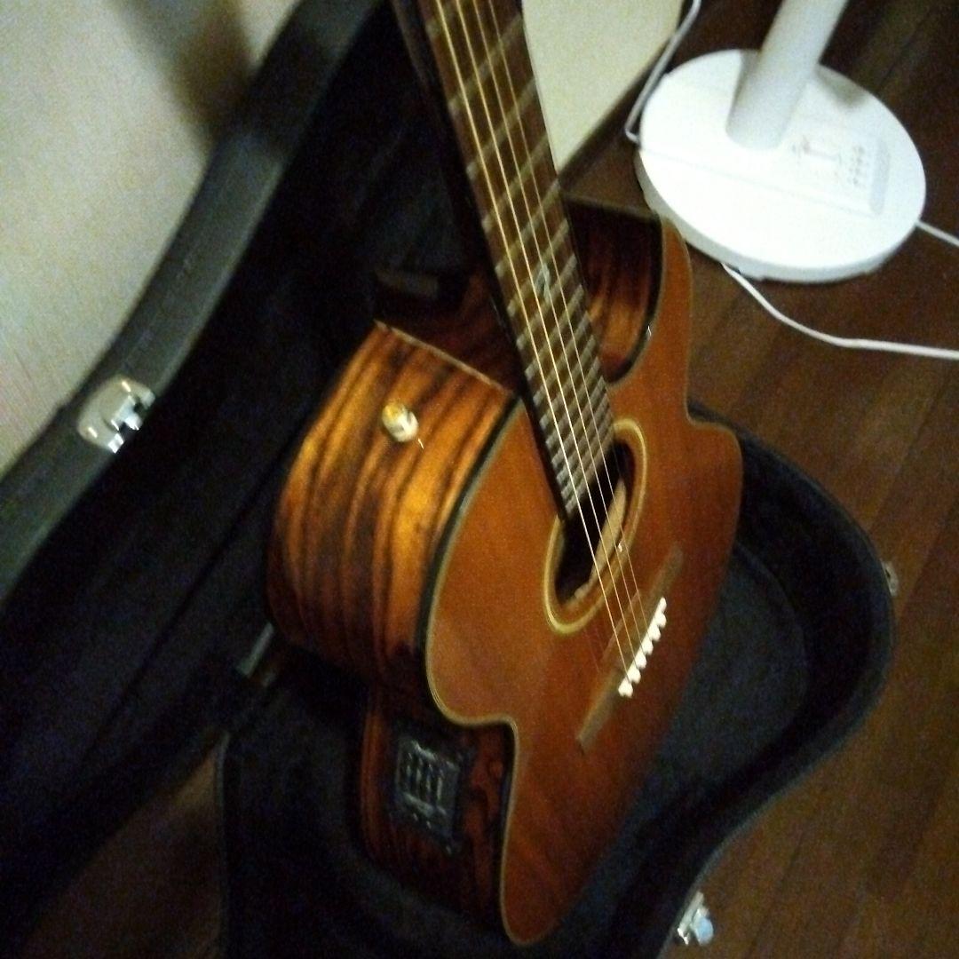 Fender GDC200 エレアコ サイドバックの木目がカッコいいギターです。