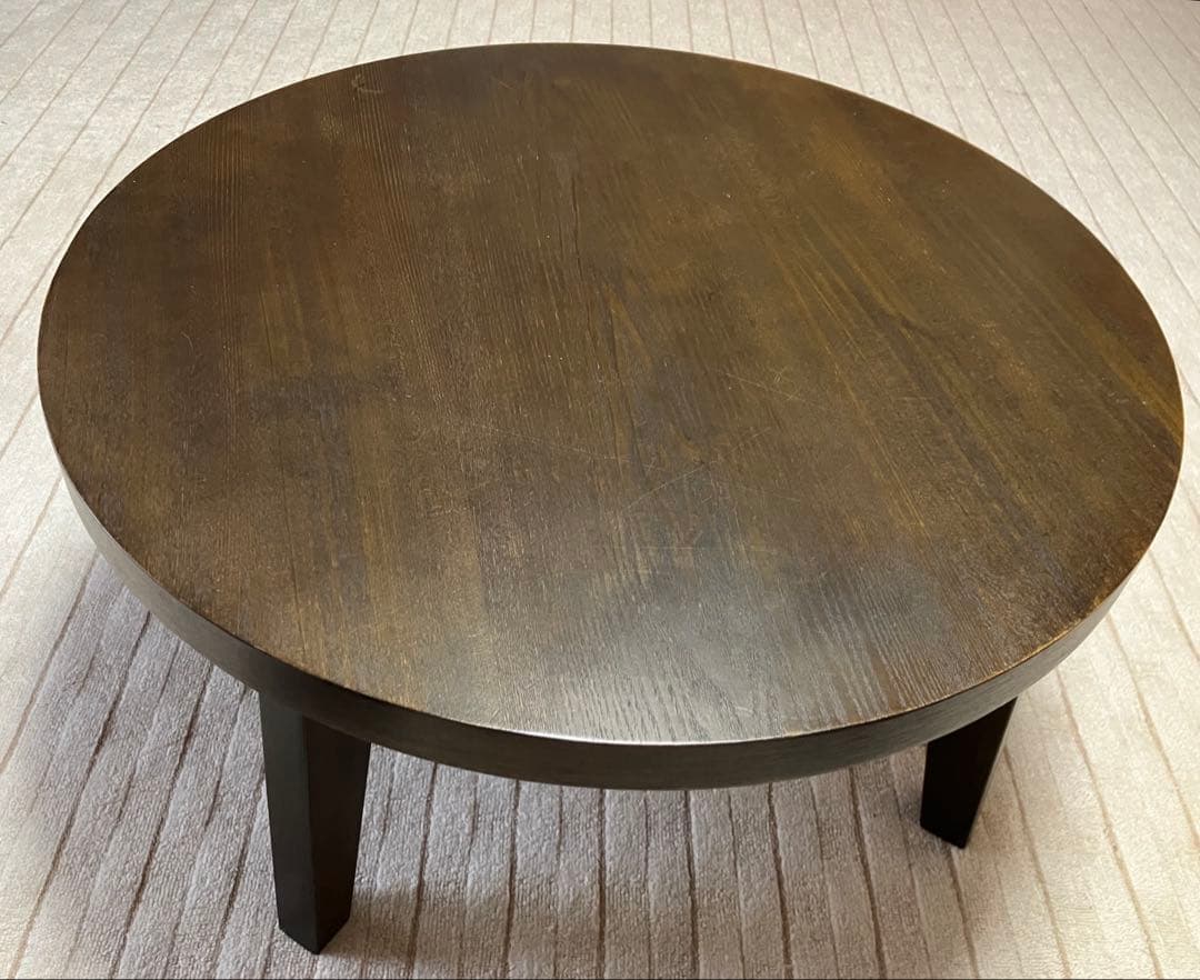 木製電気丸コタツテーブル　兼　ちゃぶ台