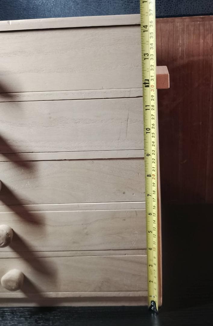 総桐 無垢 木製 小引き出し 5段 仕切り付き ナチュラル 収納箱 桐箱