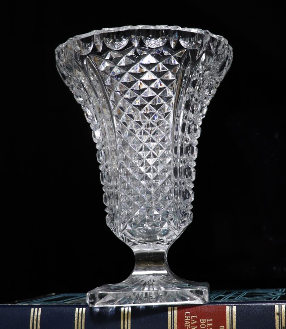 オールド・バカラ 極上美 大型切子花瓶 ディアマン・ピエーリー×ビゾー