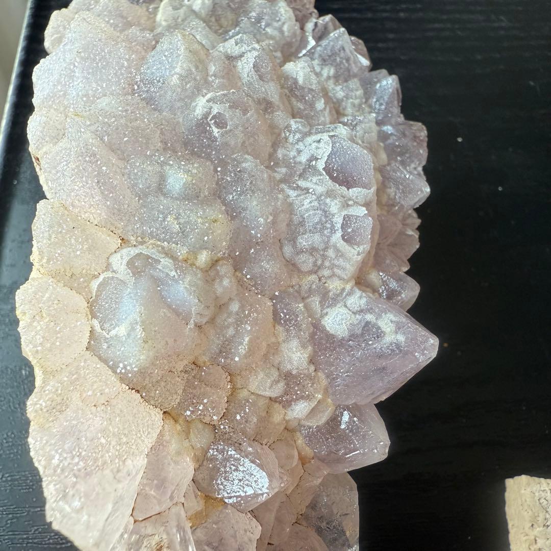 天然石 タイチンルチルクォーツ共生アメジストの原石　置物共生NO.010703