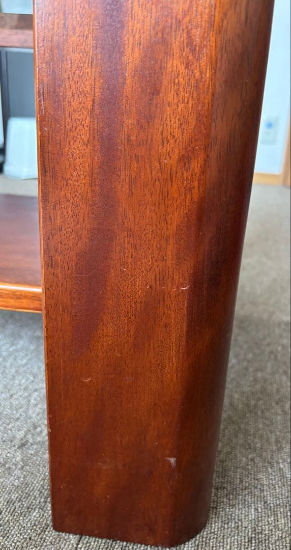 maruni マルニ木工　レトロ ガラス天板　ローテーブル