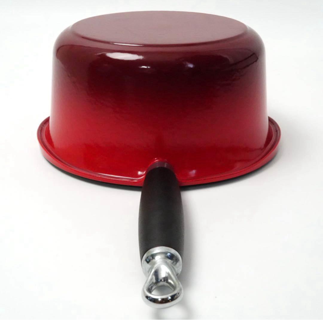 【美品】LE CREUSET　ソースパン チェリーレッド　20cm 片手鍋