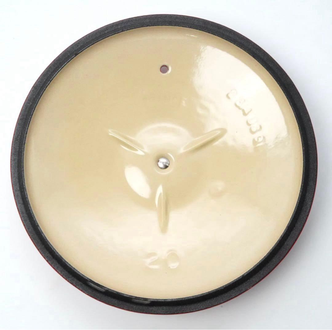 【美品】LE CREUSET　ソースパン チェリーレッド　20cm 片手鍋