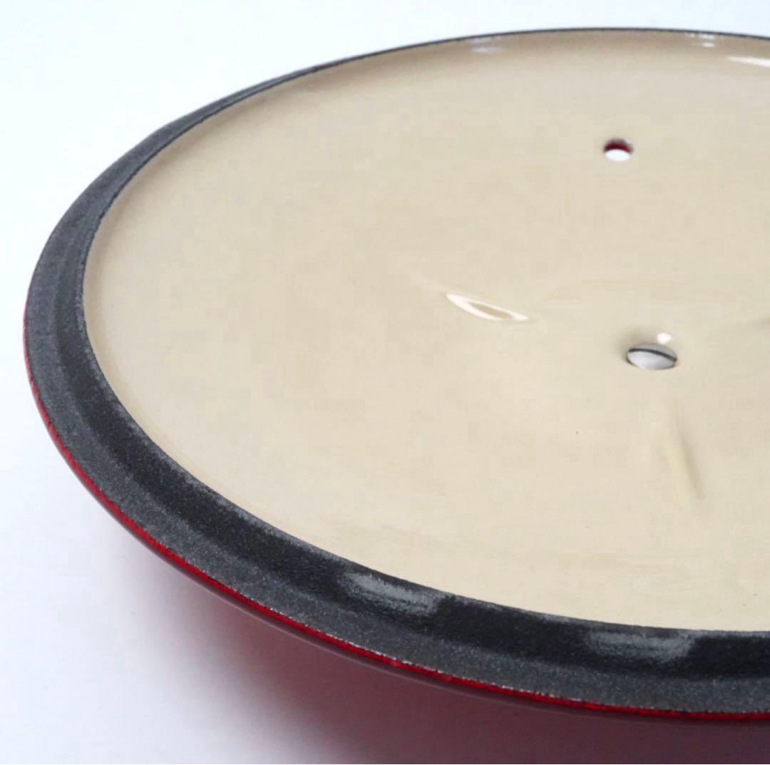 【美品】LE CREUSET　ソースパン チェリーレッド　20cm 片手鍋