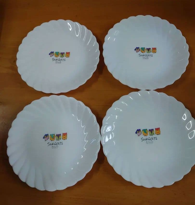 ヤマザキ 春のパンまつり 白いお皿 【4枚】 長野オリンピック スノー