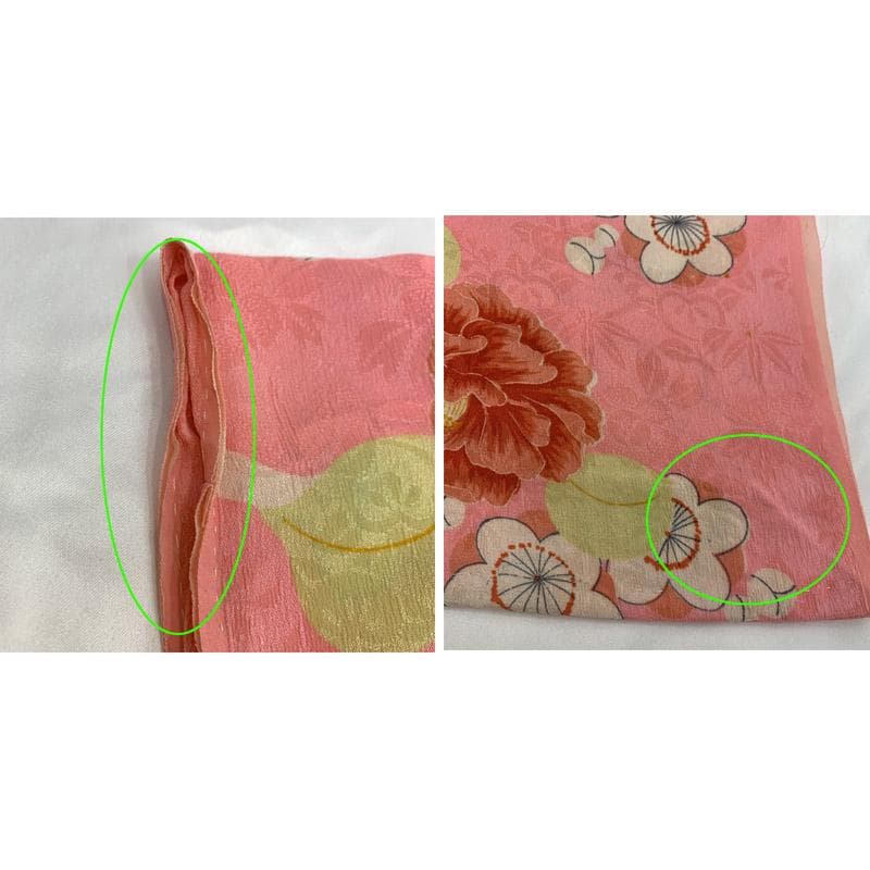 ■506ag81■節句 七五三 付き添いコーデ 七歳 アンティーク着物 単衣■