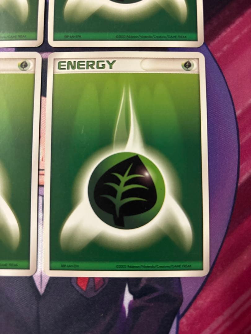 ポケモンカード 基本草エネルギー 2003年 4枚 旧裏 コレクション