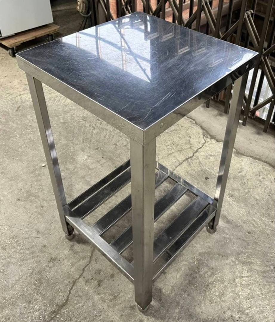 M0196 作業台 サイズ約W450×D450×H800mm 同サイズの新品も有