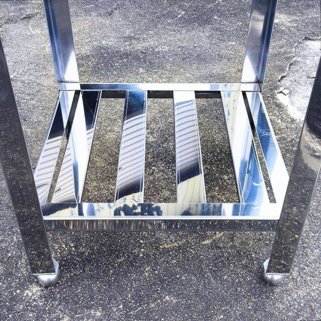 M0196 作業台 サイズ約W450×D450×H800mm 同サイズの新品も有