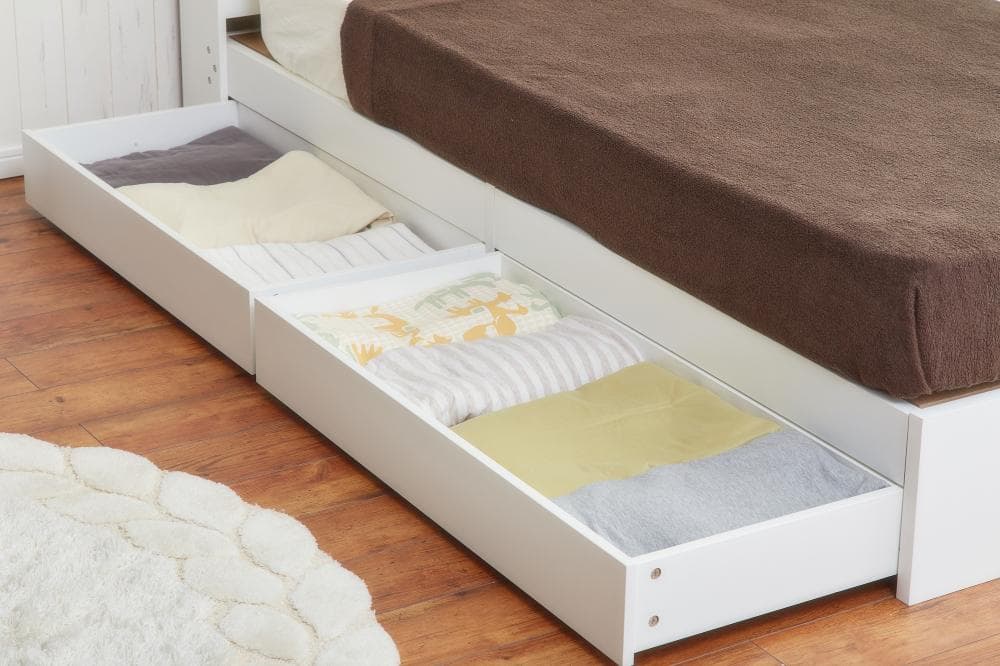 【シングル】 Alloys(アロイス)引出し付ベッド　フレームのみ　ナチュラル