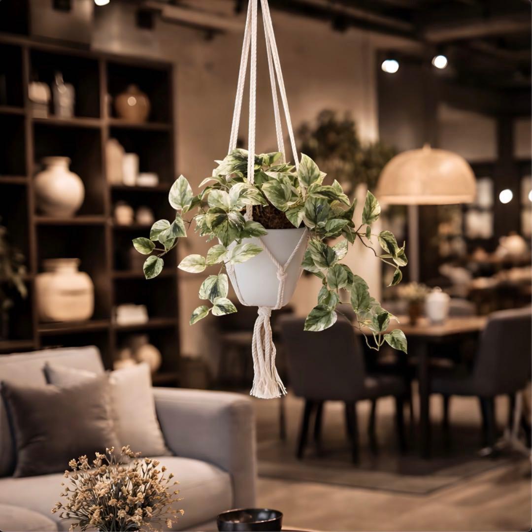 光触媒　人工観葉植物　ウォールグリーン　フェイクグリーン　壁掛けマーブルポトス4