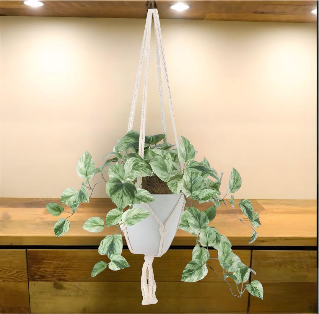 光触媒　人工観葉植物　ウォールグリーン　フェイクグリーン　壁掛けマーブルポトス4