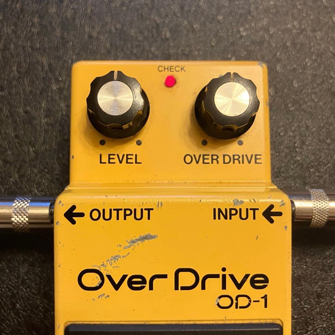 BOSS OD-1 オーバードライブ 黒ラベル 1983年製 JRCオペアンプ