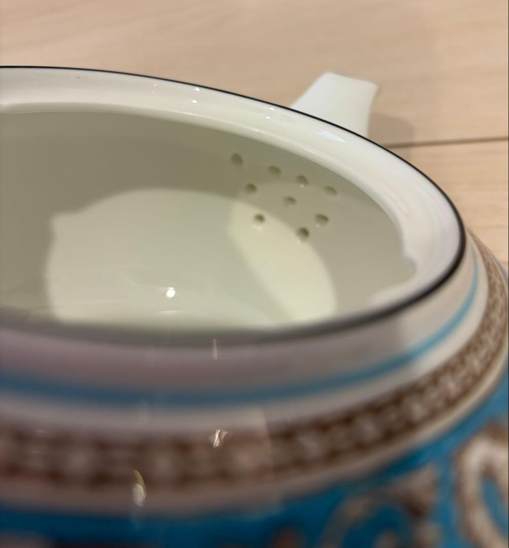 《美品》 フロレンティーン ターコイズ ティーセット　12点