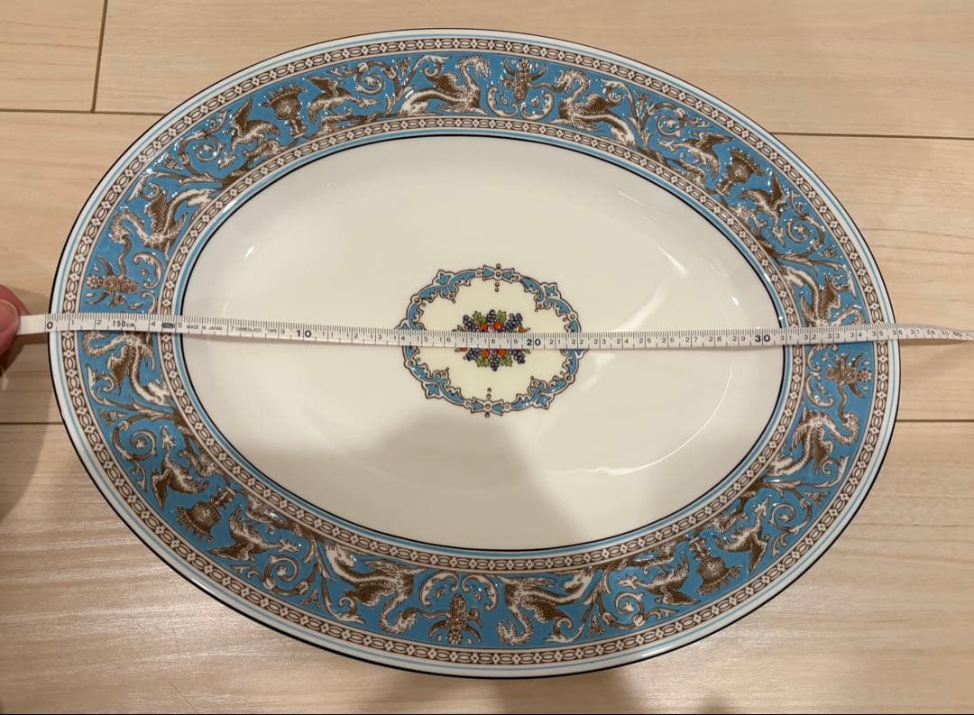 《美品》 フロレンティーン ターコイズ ティーセット　12点