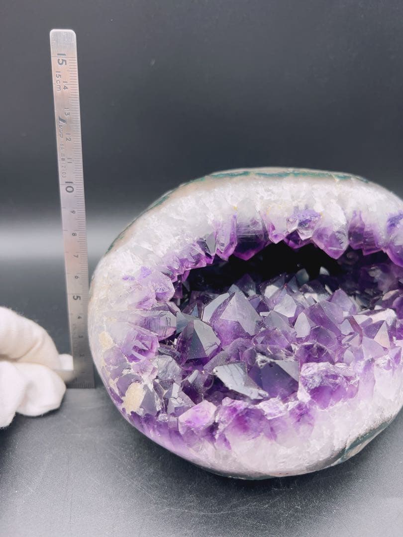 128 高品質アメジストドーム クラスター パワーストーン 3382g